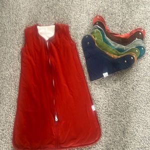 Copper Pearl sleep sack and bibs